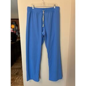 Figs Livingston Basic Scrub Pants Blue Large Tall PO1518